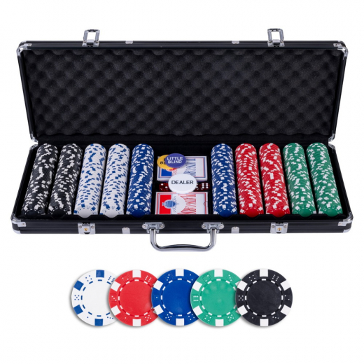 Pokerset Black Basic 500 i gruppen SELSKABSSPIL / Poker & casino / Pokersæt hos Spelexperten (320916)