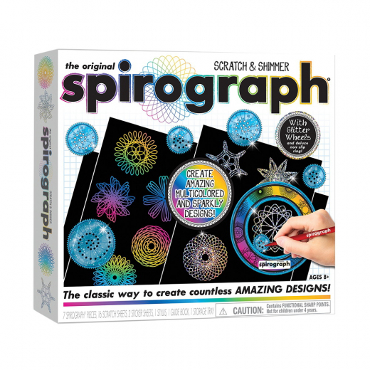 Spirograph - Skrabe og Glimmer i gruppen LEGETØJ / Skab & mal hos Spelexperten (33002156)