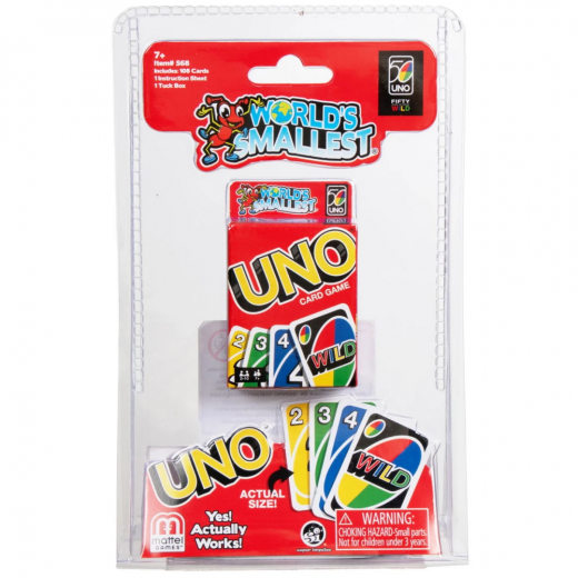 World's Smallest UNO (DK) i gruppen SELSKABSSPIL / Spilserier / UNO hos Spelexperten (33002414)