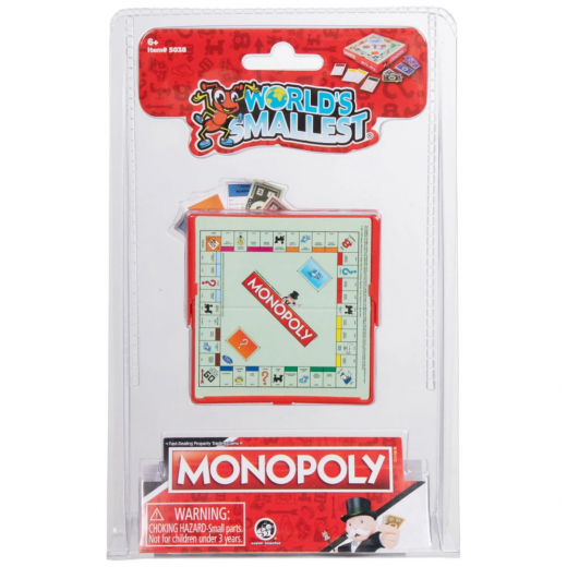 World's Smallest Monopoly (DK) i gruppen SELSKABSSPIL / Spilserier / Monopoly hos Spelexperten (33002418)