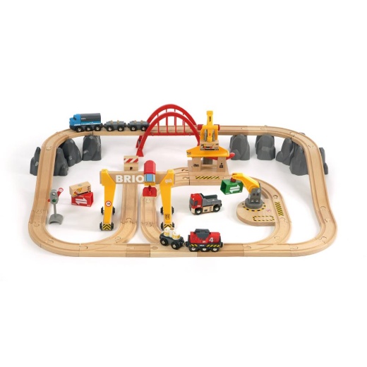 Brio Togbane - Deluxe Cargo Set i gruppen LEGETØJ / BRIO trætog hos Spelexperten (33097000)