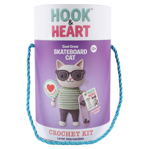 Hook & Heart - Skateboard Cat  i gruppen LEGETØJ / Skab & mal hos Spelexperten (33131083)