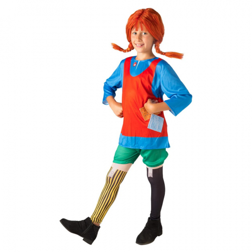 Maskerade kostume Pippi Langstrømpe 4-6 år i gruppen LEGETØJ / Maskerade / Maskerade kostumer / Kostumer til børn hos Spelexperten (33190011)