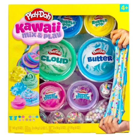 Play-Doh Kawaii Mix & Play 6 pack i gruppen LEGETØJ / Skab & mal hos Spelexperten (334-236066)