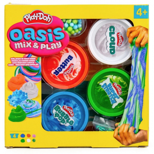 Play-Doh Oasis Mix & Play 4 pack i gruppen LEGETØJ hos Spelexperten (334-240417)