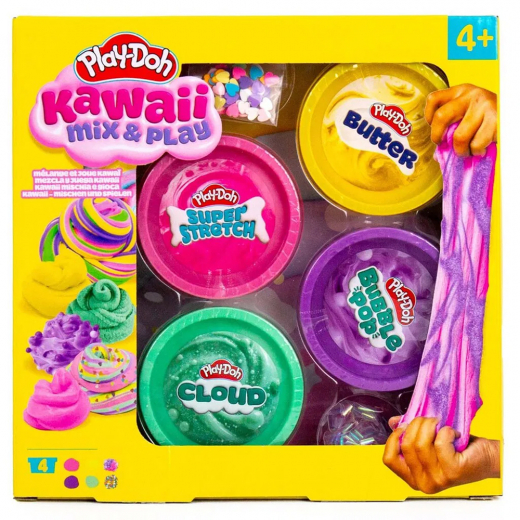 Play-Doh Kawaii Mix & Play 4 pack i gruppen LEGETØJ / Play-Doh hos Spelexperten (334-240418)
