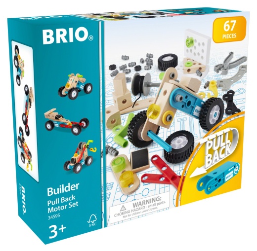 Brio Builder - Motorsæt med tilbagetrækning i gruppen LEGETØJ / Byggeklodser / Brio Builder System hos Spelexperten (34595)