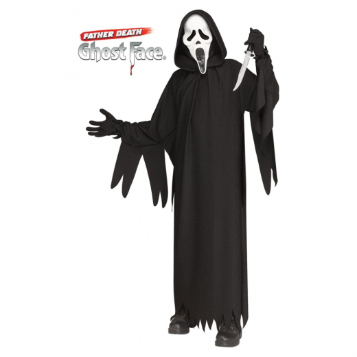 Ghost Face Børnekostume 30th Anniversary M i gruppen LEGETØJ / Maskerade / Halloween / Maskerade kostumer / Kostumer til børn hos Spelexperten (3565DM)