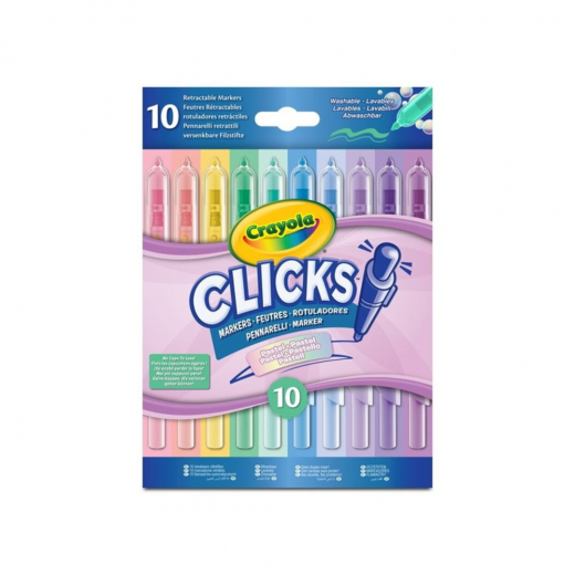 Crayola Clicks Tuschpenne Pastel 10 stk i gruppen LEGETØJ / Skab & mal / Skriv og Tegn / Blyanter og farveblyanter hos Spelexperten (358-588378)