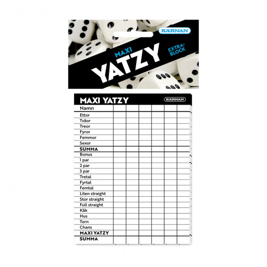 Maxi Yatzy Extra Block i gruppen SELSKABSSPIL / Tilbehør / Andet hos Spelexperten (359)