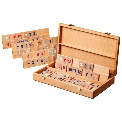 Rummy Wood Cassette Beech i gruppen SELSKABSSPIL / Familiespil hos Spelexperten (3609)