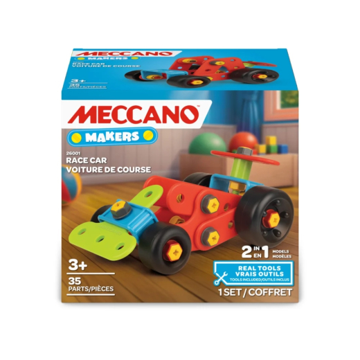 Meccano Makers 2-in-1 Race Car i gruppen LEGETØJ / Byggeklodser hos Spelexperten (37000115)