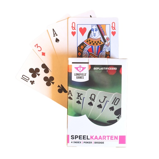 Longfield spillekort Regular 4 index i gruppen SELSKABSSPIL / Poker & casino / Bridge hos Spelexperten (390111)