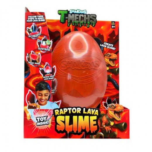 Shakems T-Mechs Raptor Lava Slime 20 cm i gruppen LEGETØJ / Skab & mal hos Spelexperten (39126042)