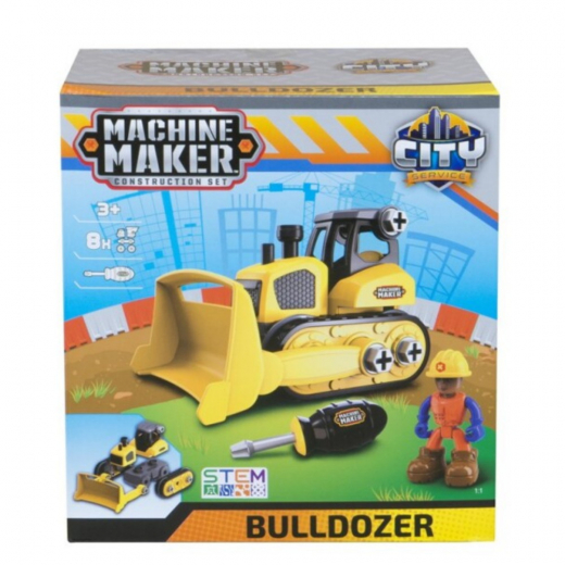 Machine Maker City Service - Bulldozer i gruppen LEGETØJ / Legetøjskøretøjer hos Spelexperten (40012)