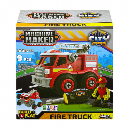 Machine Maker City Service - Brandbil i gruppen LEGETØJ / Legetøjskøretøjer hos Spelexperten (40042)