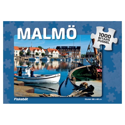 Puslespil: Malmö Fiskebåt 1000 Brikker i gruppen PUSLESPIL / 1000 brikker hos Spelexperten (4021)