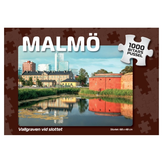 Puslespil: Malmö Vallgraven vid slottet 1000 Brikker i gruppen PUSLESPIL / 1000 brikker hos Spelexperten (4026)