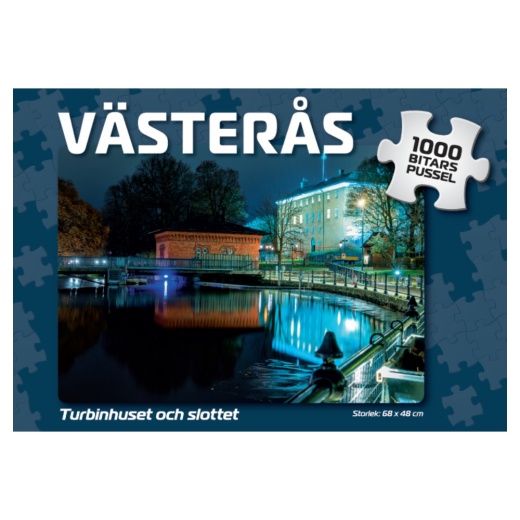 Puslespil: Västerås Turbinhuset och slottet 1000 Brikker i gruppen PUSLESPIL / 1000 brikker hos Spelexperten (4036)
