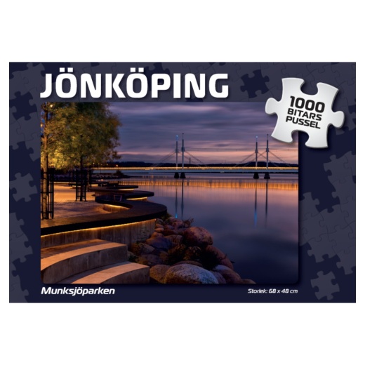 Puslespil: Jönköping Munksjöparken 1000 Brikker i gruppen PUSLESPIL / 1000 brikker hos Spelexperten (4046)