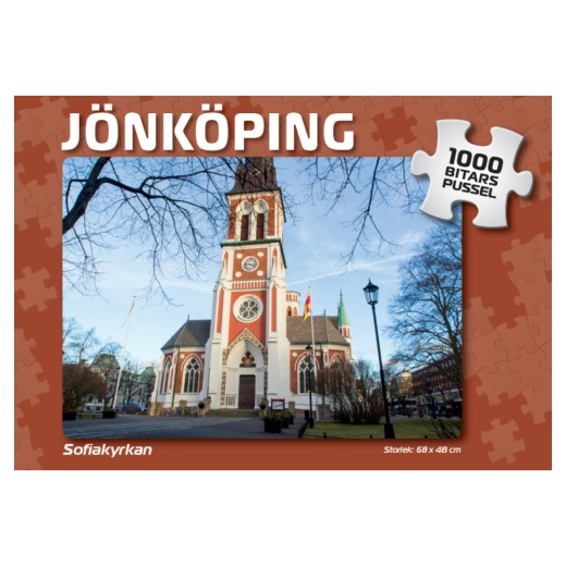 Puslespil: Jönköping Sofiakyrkan 1000 Brikker i gruppen PUSLESPIL / 1000 brikker hos Spelexperten (4047)