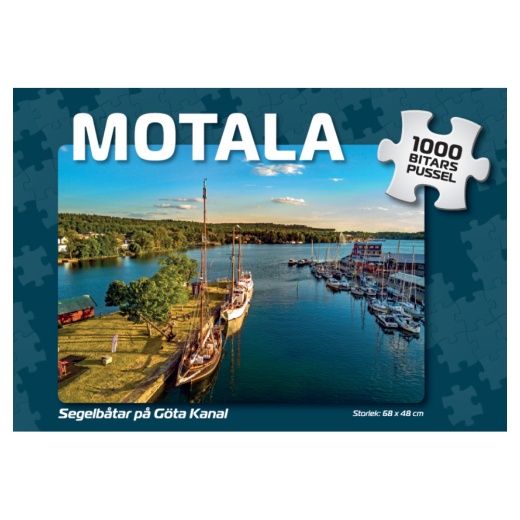 Puslespil: Motala Segelbåtar på Göta Kanal 1000 Brikker i gruppen PUSLESPIL / 1000 brikker hos Spelexperten (4067)