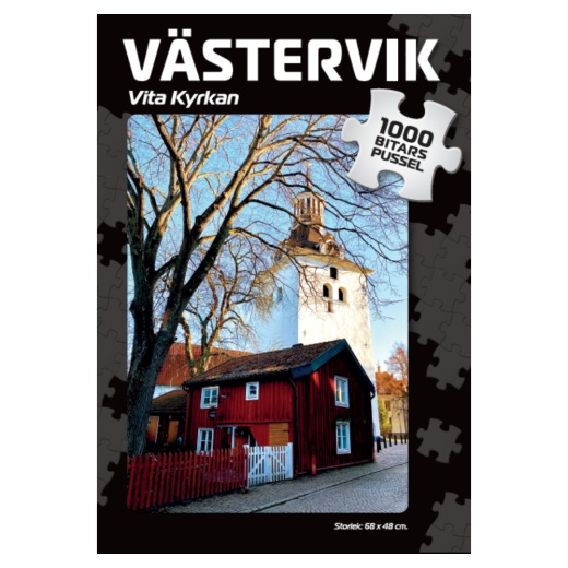 Puslespil: Västervik Vita Kyrkan 1000 Brikker i gruppen PUSLESPIL / 1000 brikker hos Spelexperten (4069)