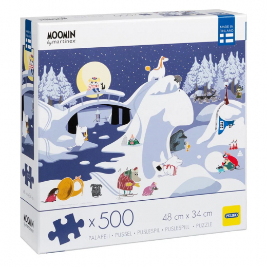 Peliko: Mumin Vinterlandskab 500 Brikker i gruppen PUSLESPIL / < 750 brikker hos Spelexperten (40855665)