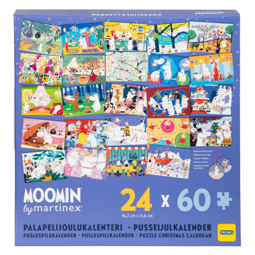 Puslespil Adventskalender Mumi i gruppen PUSLESPIL / < 750 brikker hos Spelexperten (40855733)
