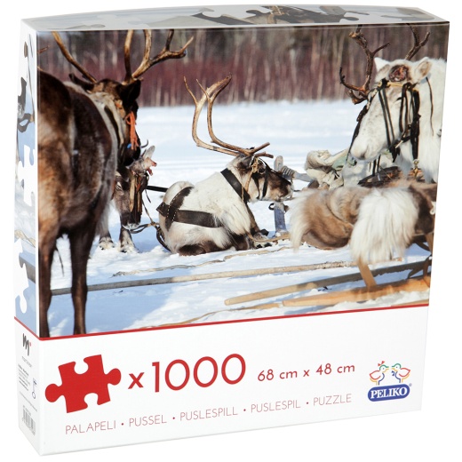 Peliko Reindeers 1000 Brikker i gruppen  hos Spelexperten (40870286)