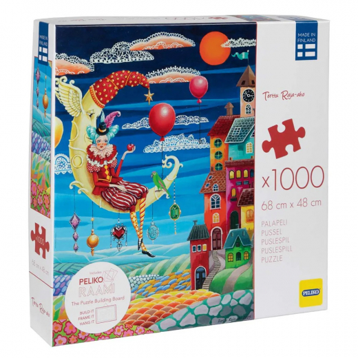 Peliko Puslespil - Søvnløs klovn 1000 Brikker i gruppen PUSLESPIL / 1000 brikker hos Spelexperten (40870634)
