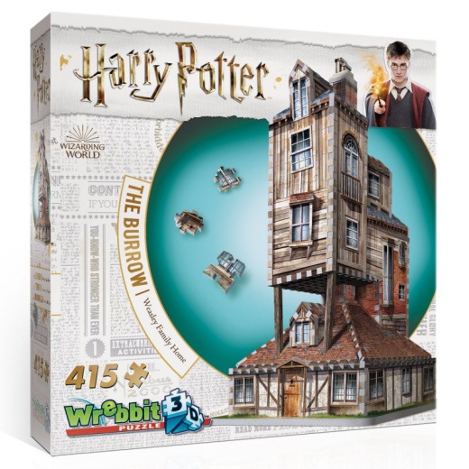 Wrebbit 3D - The Burrow - Weasley Family Home 415 brikker i gruppen PUSLESPIL / 3D puslespil hos Spelexperten (40970004)