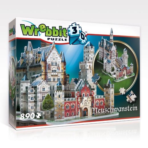 Wrebbit Neuschwanstein Castle 890 Brikker i gruppen PUSLESPIL / 3D puslespil hos Spelexperten (40970026)