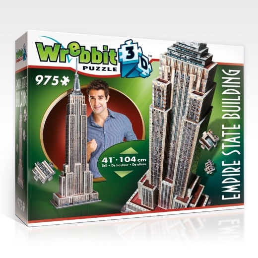 Wrebbit 3D - Empire State Building 975 brikker i gruppen PUSLESPIL / 3D puslespil hos Spelexperten (40970027)