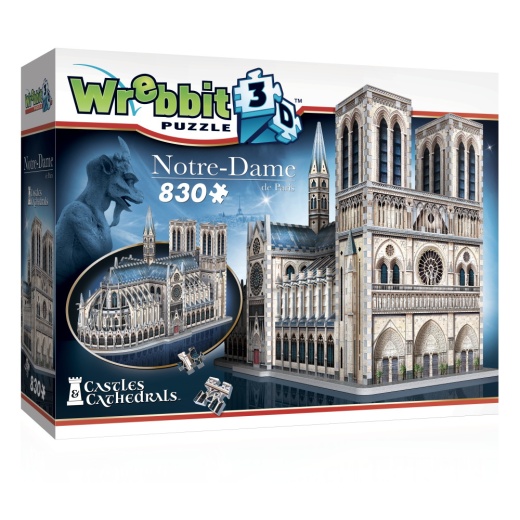 Wrebbit Notre-Dame 830 Brikker i gruppen PUSLESPIL / 3D puslespil hos Spelexperten (40970036)