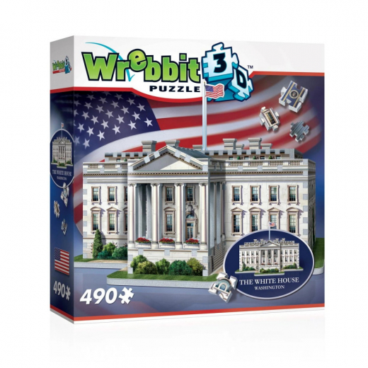 Wrebbit 3D - Hvide Hus 490 Brikker i gruppen PUSLESPIL / 3D puslespil hos Spelexperten (40970046)