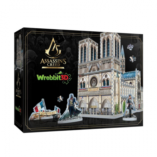 Wrebbit 3D - Assassin's Creed Notre Dame 860 Brikker i gruppen PUSLESPIL / 3D puslespil hos Spelexperten (40970048)