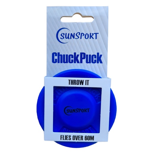 ChuckPuck - Sunsport Mini Disc Blue i gruppen UDENDØRSSPIL / Disc Golf & frisbee / Frisbee hos Spelexperten (411-400-blue)