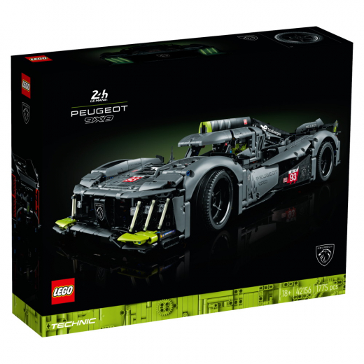 LEGO Technic - PEUGEOT 9X8 24H Le Mans Hybrid Hypercar i gruppen LEGETØJ / LEGO / LEGO Technic hos Spelexperten (42156)