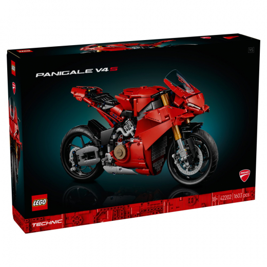 LEGO Technic - Ducati Panigale V4 S-motorcykel i gruppen LEGETØJ / LEGO / LEGO Technic hos Spelexperten (42202)