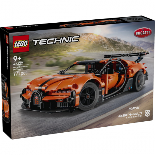 LEGO Technic - Bugatti Chiron Pur Sport-hyperbil i gruppen LEGETØJ / LEGO / LEGO Technic hos Spelexperten (42222)