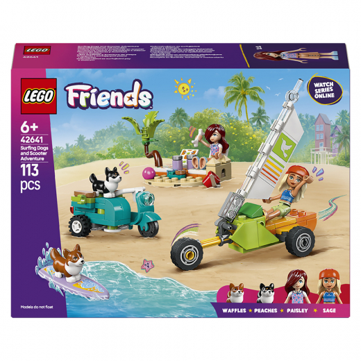LEGO Friends - Eventyr med surfende hunde og scooter i gruppen LEGETØJ / LEGO / LEGO Friends hos Spelexperten (42641)