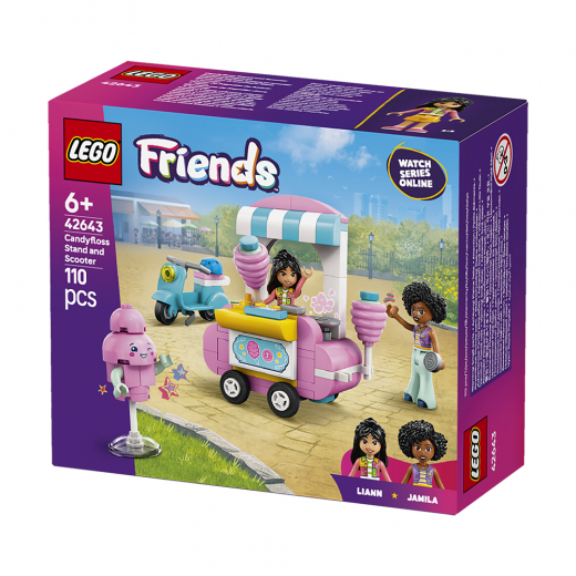LEGO Friends - Candyfloss-bod og scooter i gruppen LEGETØJ / LEGO / LEGO Friends hos Spelexperten (42643)