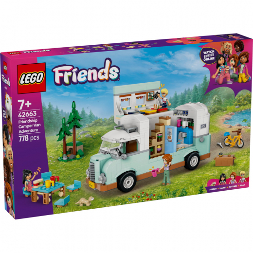 LEGO Friends - Venskabs-autocamper på eventyr i gruppen LEGETØJ / LEGO / LEGO Friends hos Spelexperten (42663)