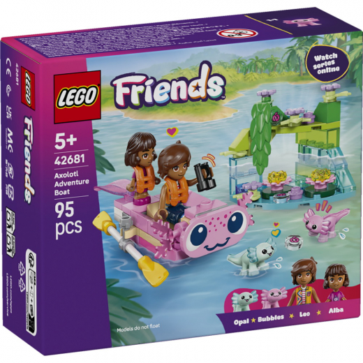 LEGO Friends - Axolotl-eventyrbåd i gruppen LEGETØJ / LEGO / LEGO Friends hos Spelexperten (42681)