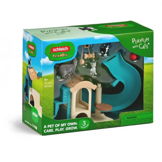 Schleich Playfun for cats i gruppen LEGETØJ / Figurer og legesæt / Schleich hos Spelexperten (42764)