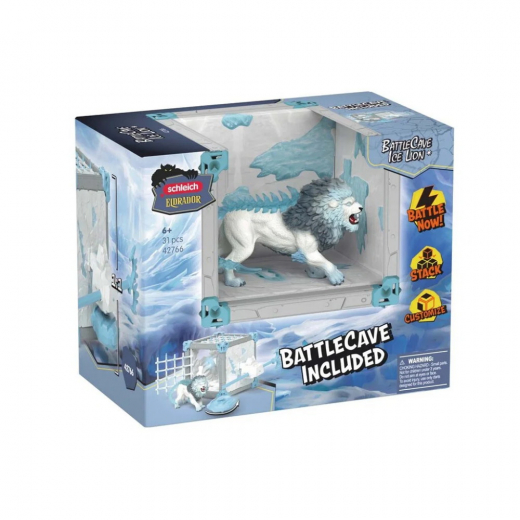 Schleich BattleCave Ice Lion i gruppen LEGETØJ / Figurer og legesæt / Schleich hos Spelexperten (42766)