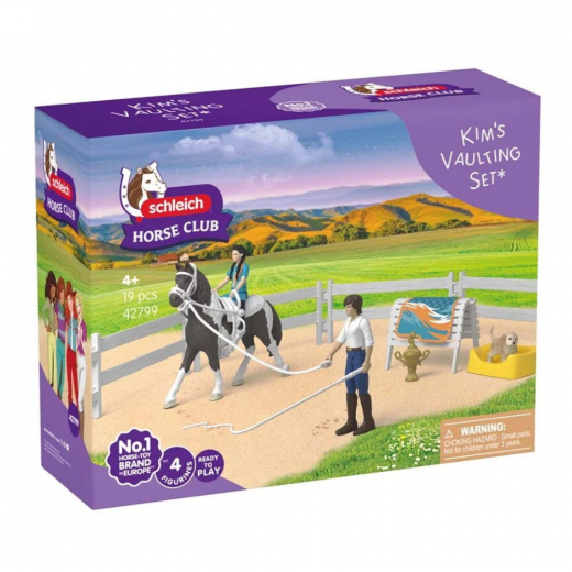 Schleich Horse Club - Kim's Vaulting Set i gruppen LEGETØJ / Figurer og legesæt / Schleich hos Spelexperten (42799)