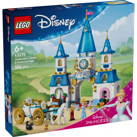 LEGO Disney - Askepots slot og hest med vogn i gruppen LEGETØJ / LEGO / LEGO Disney hos Spelexperten (43275)