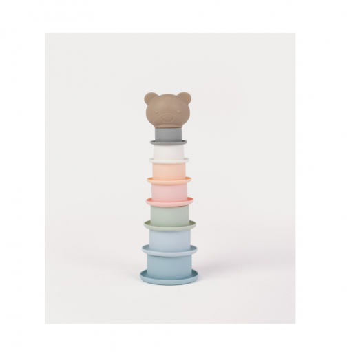 Teddykompaniet Stacking toy Teddy, Silicone i gruppen LEGETØJ / Børne- & baby / Børne- og babylegetøj hos Spelexperten (4350)
